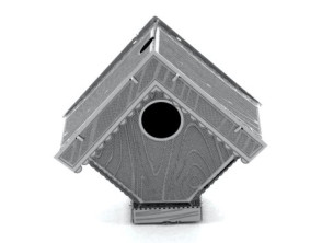 MAQUETA 3D FASCINATIONS BIRD HOUSE DE METAL, MONTAJE SIN PEGAMENTO NI SOLDADURA