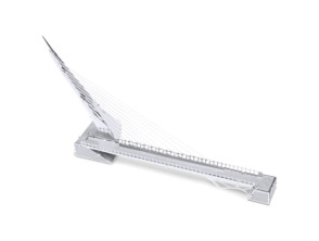Maqueta 3D California Sundial Bridge - Metal, Montaje Sin Pegamento ni Soldadura