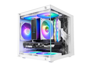 Añadir a la cesta CAJA MARS GAMING MC-CUBEW MICROATX BLANCA 260mm GPU MAX CUBO PANORÁMICO ARGB USB-C CAJA MARS GAMING MC-CUBEW MICROATX BLANCA 260mm GPU MAX CUBO PANORÁMICO ARGB USB-C