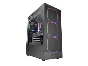 CAJA ATX MCNEBULA MARS GAMING NEGRO CRISTAL TEMPLADO MESH GPU 302mm LATERAL FRONTAL