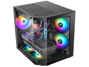 CAJA MARS GAMING MC3TLITE MICROATX NEGRO CRISTAL TEMPLADO 3 PANELES GPU MAX. 275mm 1x3.5 2x2.5
