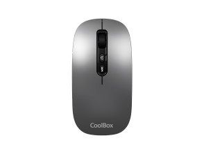 MOUSE COOLBOX MULTIDISPOSITIVO IA W02-G GRIS BT5.0 BT3.0 2.4GHz 1600dpi 6 BOTONES BATERIA 500mAh