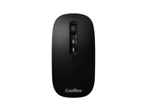 RATÓN MULTIDISPOSITIVO COOLBOX IA W02-B BT5.0 BT3.0 2.4GHz 1600dpi 6 BOTONES BATERÍA 500mAh NEGRO