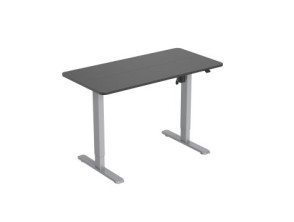 Mesa Eléctrica Ergonómica Altura Regulable Negro 120x60 Control Táctil Gris