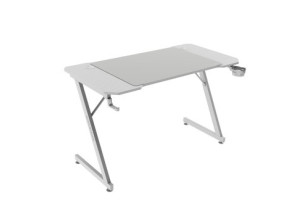 MESA MARS GAMING MGD X120 - Chasis de Acero - Tablero Blanco 120x60 - Diseño Fibra de Carbono - Alfombra XXL