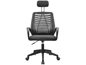 Silla Ergonómica Mars Gaming Negro con Reposacabezas Ajustable y Respaldo en Malla Transpirable