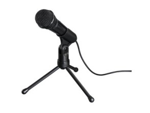 MICRÓFONO SOBREMESA HAMA MIC-P35 ALLROUND JACK 3.5mm CON TRÍPODE CABLE 2.5m
