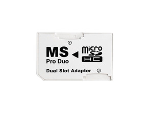 MicroSD a MS Pro Duo Dual Slot Blanco