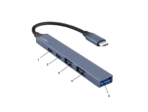 MINI DOCK USB-C COOLBOX - USB-C PD/USB-C/2xUSB 2.0/USB 3.0