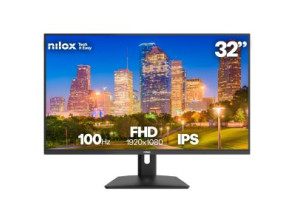 Monitor 32" Nilox NXM32FHD1001 Full HD 100Hz HDMI VGA Negro