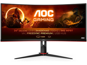 Monitor LED AOC CU34G2/BK 34'' Curvo Negro