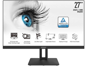 Añadir a la cesta Monitor LED MSI PRO MP27Q1P 27'' Monitor LED MSI PRO MP27Q1P 27''