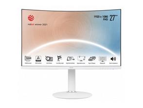 Monitor MSI Modern MD271CPW 27'' Curvo Blanco