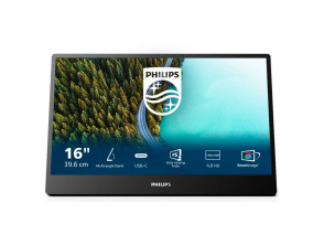 Monitor Portátil Philips Série 3000 16" 16B1P3302 IPS FHD 75Hz