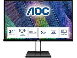 Monitor Profesional AOC 24V2Q 23.8" Full HD Negro