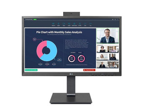 Monitor Profesional LG 24BP750C-B 23.8"/ Full HD/ Webcam/ Multimedia