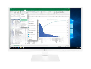Monitor Profesional LG 27BK550Y-W 27" Blanco FHD / Multimedia