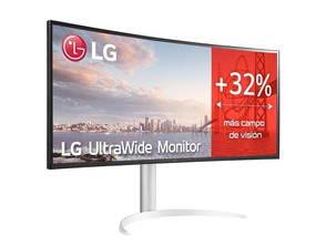 Monitor Profesional Ultrapanorámico Curvo LG UltraWide 38WQ75C-W 38"/ QHD+ / Negro y Blanco