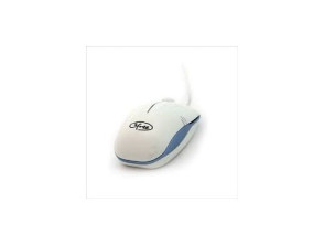 Mouse 3FREE MCM101/WB Blanco Azul Diseño - Cable - Marca 3FREE
