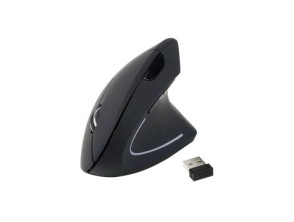MOUSE VERTICAL WIRELESS ERGO EQUIP 1600DPI 5 BOTONES COLOR NEGRO LIFE