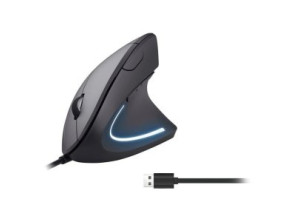 Mouse Vertical Ergonómico Equip 7200DPI USB-C & USB-A en Negro - 6 Botones