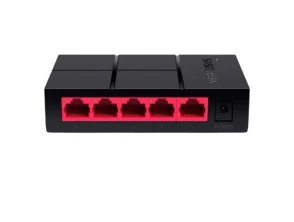 Añadir a la cesta Mercusys MS105G Switch 5 Puertos Gigabit Plug & Play 10 Gbps Color Negro/Rojo Mercusys MS105G Switch 5 Puertos Gigabit Plug & Play 10 Gbps Color Negro/Rojo