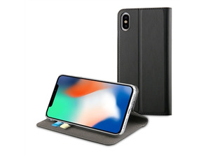 Funda Folio iPhone XS Max Soporte Negra Muvit
