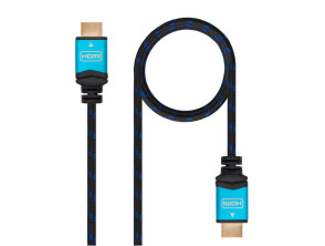 Cable HDMI 4K Negro 1.5m - Alta Velocidad - Nanocable