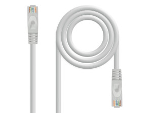 CABLE DE RED LATIGUILLO RJ45 UTP CAT6A AWG24 1 M NANOCABLE