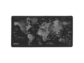 NATEC Time Zone Map Maxi Negro/Gris
