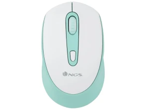 Mouse NGS SMOG MINT-RB 2400 DPI en Blanco y Verde - Alta performance