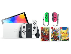 Añadir a la cesta Nintendo Switch OLED (Blanca) + 3 Juegos + Joy Con Set (Verde/Rosa) Nintendo Switch OLED (Blanca) + 3 Juegos + Joy Con Set (Verde/Rosa)