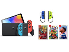 Añadir a la cesta Nintendo Switch OLED (Neon Azul/Rojo) + 3 Juegos + Joy Con Set (Azul/Amarillo) Nintendo Switch OLED (Neon Azul/Rojo) + 3 Juegos + Joy Con Set (Azul/Amarillo)