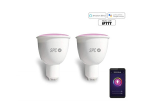 Pack 2 Bombillas Inteligentes SPC Sirius 380 -GU10-