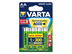 Pack 4x Pilas Recargables Varta AA ACCU Power 2600 mAh NiMH