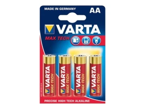 Pilas Varta AA Long Life Max Power LR06 - Pack 4 unidades