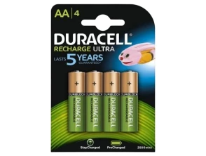 Pack 4x Pilas Recargables Duracell AA 2500 mAh HR06-P