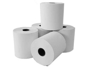 Pack de 10 Rollos Papel Térmico 57x55mm Libre de Bisfenol A - Marca APPROX