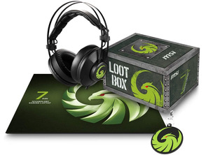 Pack MSI Loot Box AMD 7nm (Auriculares+Alfombrilla+Llavero)