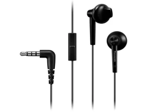 Auriculares Panasonic RP-TCM55E Alámbricos Negro, Sonido estéreo