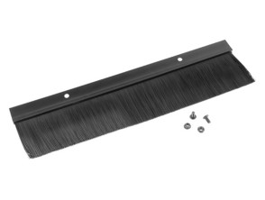 PANEL CEPILLO ENTRADA CABLES 19" NEGRO AK-1102-B