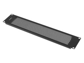 PANEL CIEGO 19" MALLA 2U NEGRO