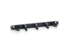 PANEL ORGANIZADOR DE CABLES NEGRO 1U - Para Armario Rack 1 UD