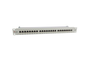 PATCH PANEL EQUIP 24 PUERTOS CATEGORÍA 6A APANTALLADO GRIS CLARO