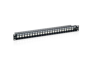 Añadir a la cesta PATCH PANEL CAT.6 APANTALLADO VACÍO - 24 PUERTOS KEYSTONE 1U PATCH PANEL CAT.6 APANTALLADO VACÍO - 24 PUERTOS KEYSTONE 1U