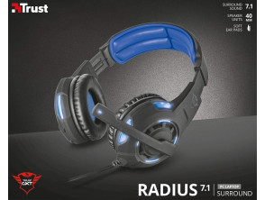 Añadir a la cesta TRUST RADIUS 7.1 SURROUND HEADSET GXT 350 TRUST RADIUS 7.1 SURROUND HEADSET GXT 350