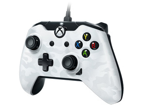 PDP MANDO CON CABLE Camuflaje Blanco (XBOX ONE/PC) OFICIAL