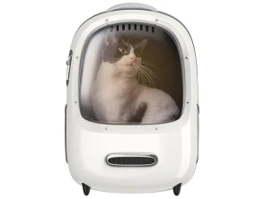 PETKIT Breezy Dome 2 Blanco - Mochila de Viaje para Perros y Gatos