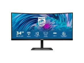Monitor Philips E Line 34 Quad HD VA 100Hz UltraWide Curvo FreeSync Premium Negro