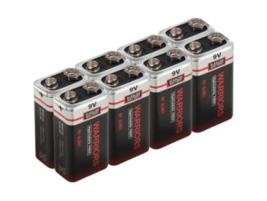Pilas Alcalinas Warriors 6LR61 - Pack de 8 unidades